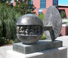 Sculpture at Clark College